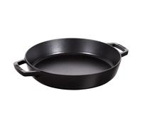 Staub Pans Paellera 34 cm, Hierro fundido, Negro
