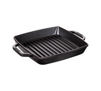 STAUB Parrilla de hierro fundido Staub Pure cuadrada negra 23 cm