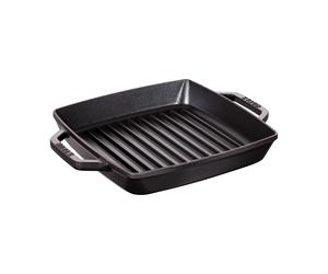 STAUB Parrilla de hierro fundido Staub Pure cuadrada negra 23 cm