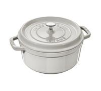 Staub Round Cast Iron Pot - 6.7 Ltr, White Truffle