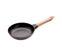 STAUB Sartén de hierro fundido Staub negra con mango de madera claro Ø20 cm