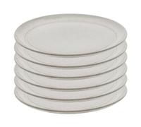 Staub Set de platos planos 15cm, 6-pzs, cerámica, blanco trufa