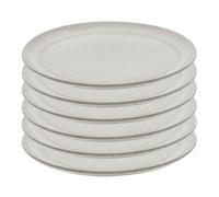 Staub Set de platos planos 20 cm, 6-pzs, cerámica, blanco trufa