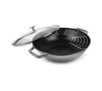 Staub Wok con tapa de cristal Ø30 cm 4.4 L gris