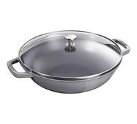 STAUB Wok Gris Grafito 30cm de Hierro Fundido