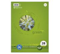 Staufen 608575020 - College Pad Green Line Style 28 DIN A4 80 hojas 70 g/m² 5 mm cuadriculado con líneas de margen 1