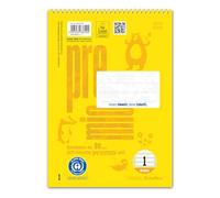 Staufen premio bloc espiral - 5 blocs universitarios de 40 hojas cada uno, DIN A5, rayado 1 (5/5/5 mm rayado), papel reciclado de 90 g/m²