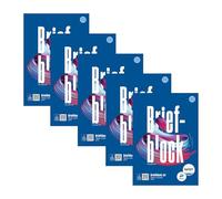 Staufen Style Bloc de notas - 5 blocs de 100 hojas de papel de escribir cada uno, DIN A4, 70 g/m², cuadriculado (5 mm), 4 agujeros, encolado