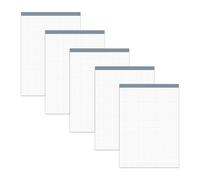 Staufen Style Bloc de notas - 5 blocs de 50 hojas cada uno, DIN A4, 70 g/m² a cuadros, sin portada
