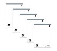 Staufen Style Bloc de notas - 5 blocs de 50 hojas cada uno, DIN A4, 70 g/m² en blanco, sin portada