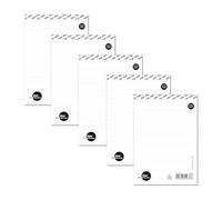 Staufen Style Bloc de notas - 5 blocs de 50 hojas cada uno, DIN A5, 70 g/m² rayado, sin portada