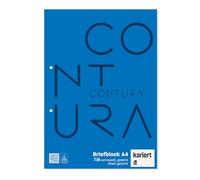 Staufen Style Bloc de notas - 5 blocs de 50 hojas de papel de escribir cada uno, DIN A4, 70 g/m², cuadriculado (5 mm), 2 agujeros, encolado
