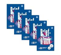Staufen Style Bloc de notas - 5 blocs de 50 hojas de papel de escribir cada uno, DIN A5, 70 g/m², en blanco, encolado