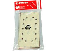 STAYER 12.121 - Conjunto 10 lijas - 90 x230 - Gr.60 LOM 185 para lijadora orbital