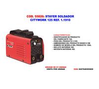 STAYER Soldador Inverter CITYWORK 125 REF. 1250 GE