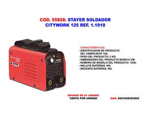 STAYER Soldador Inverter CITYWORK 125 REF. 1250 GE