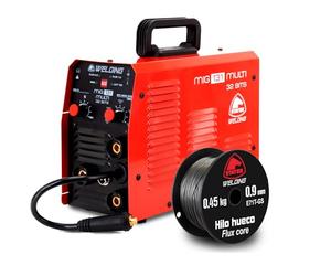 Stayer - Soldador Inverter MIG 131 + Bobina de hilo hueco de 0,45Kg | Multi - 3 en 1 MIG/TIG/MMA | Sin Gas Flux Core | Compacto, Ligero y Fácil de Usar | Ideal para Exteriores