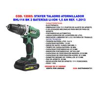 Taladro/Atornillador Percutor de 14,4V, BHL 114 BPK