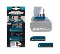 StealthMounts Blue Makita - Soporte magnético para brocas | Organizador de brocas | Soporte perfecto para brocas e impactos Maktia (paquete de 2)