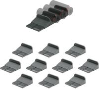 StealthMounts Cajón Colmena Soporte profundo para llaves de vaso - Paquete de 10 | Organizadores modulares de caja de herramientas para mecánicos profesionales y de bricolaje | TPE moldeado por