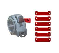 StealthMounts Red Bench Belt Plus,Soporte universal para herramientas,Percha de herramientas perfecta para herramientas eléctricas, cintas métricas y clips de cinturón (paquete de 6)