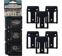 StealthMounts Soportes de batería para Makita 12v | Porta Baterías para Makita 12v | Paquete de 6 | Organizadores de batería Negros para Makita 12v