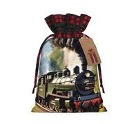 Steam Little Train - Bolsas reutilizables para decoración de regalo, bolsas festivas con cordón, aniversarios, recuerdos de boda