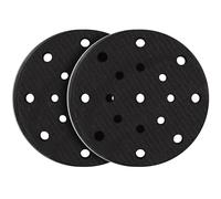 STEBRUAM-Almohadilla Suave de Lijado 2 Piezas 150mm- 17 Hoyos - Plato de lija con interfaz de esponja para lijar y pulir, protección acústica