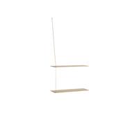 Stedge 2.0 Estante 60 cm Roble Pigmentado Blanco/Latón