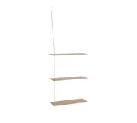 Stedge 3.0 Estante 60 cm Roble Pigmentado Blanco/Acero Inoxidable