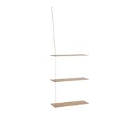 Stedge 3.0 Estante 60 cm Roble Pigmentado Blanco/Latón