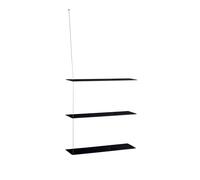 Stedge 3.0 Estante 80 cm Roble Negro/Acero Inoxidable