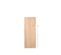 Stedge Estante Extra 60 cm Roble Pigmentado Blanco/Acero Inoxidable