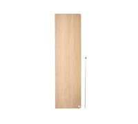 Stedge Estante Extra 80 cm Roble Pigmentado Blanco/Acero Inoxidable