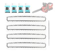 STEEIRO Juego de 4 cadenas de sierra 3/8 pulgadas LP 1.3 mm 50 TG 35 cm espada con 1 archivo compatible con motosierras Stihl y más (3/8" 1.3 mm 50 TG)