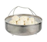 Steel Steamer Insert - Mesh Kitchen Basket, Meal Preparation | Stainless Steel Food Steaming Basket for Kitchen College Dorm Apartment Meal Preparation Diet Planning