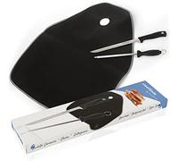 Steelblade 050706 Cuchillo Jamonero + Chaira + Cubre Jamón - Set de Corte, Acero Inoxidable