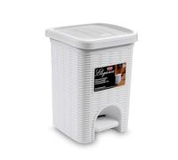 STEFANPLAST Papelera Elegance Peq 6L Blanco + Negro