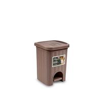 Stefanplast 2075921 Elegancia Papelera Paloma Gris de plástico de 21 x 21 x 28 cm
