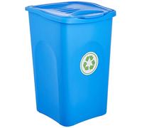 Stefanplast Begreen - Papelera (50 L, Color Azul Capri)