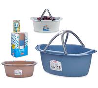 STEFANPLAST Cesta Oval de Plástico de 25L con Asas, Surtido