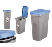 Stefanplast Papelera con sujeción bolsa 25L Azul