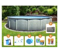 Steinbach 11440: Set de piscina de acero, tamaño grande, diámetro 5,49 m x 1,35 m