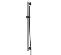 Steinberg 100 - Conjunto de cabezal de ducha, barra y manguera, negro mate 100 1601 S