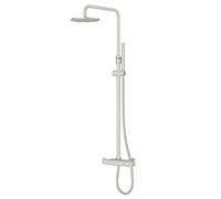 Steinberg 100 - Conjunto de ducha con termostato, diámetro 20 cm, níquel cepillado 100 2721 BN
