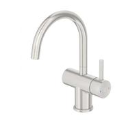 Steinberg 100 - Grifo de lavabo con desagüe, níquel cepillado 100 1500 BN