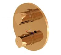 Steinberg 100 - Grifo empotrado termostático para 2 dispositivos, oro rosado 100 4133 3 RG