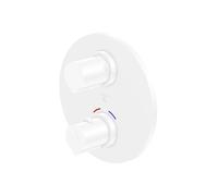 Steinberg 100 - Grifo termostático empotrado para 2 dispositivos, blanco mate 100 4133 3 W