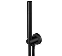 Steinberg 100 series set de teleducha, con codo de conexión de ducha integrado, teleducha de barra, 1001670S, Color: negro mate