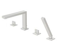 Steinberg 160 - Grifo de 4 orificios para borde de bañera, níquel cepillado 160 2402 BN